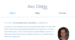 Desktop Screenshot of alecdibble.com